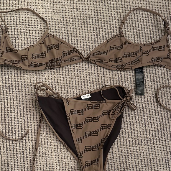 Balenciaga Brown Bikini Set - Picture 1 of 1